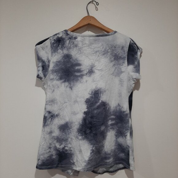 Asymmetrical artsy tie dye y2k relaxed fit top - Picture 2 of 11